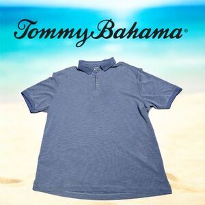 Tommy Bahama Men's XL Blue Island Zone Polo Shirt Short Sleeve